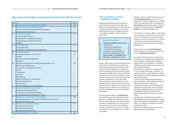 Teil II: Das Wissenschaftspropädeutische Seminar (W-Seminar) - ISB