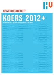 KOERS 2012+ - Hogeschool Utrecht