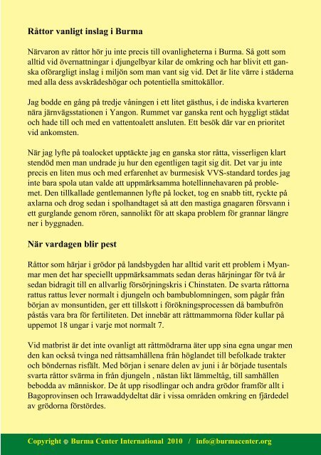Svensk PDF (233 KB) - Burma.nu