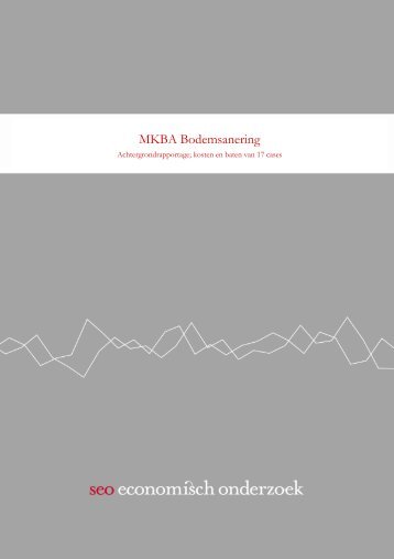 MKBA Bodemsanering - SEO Economisch Onderzoek