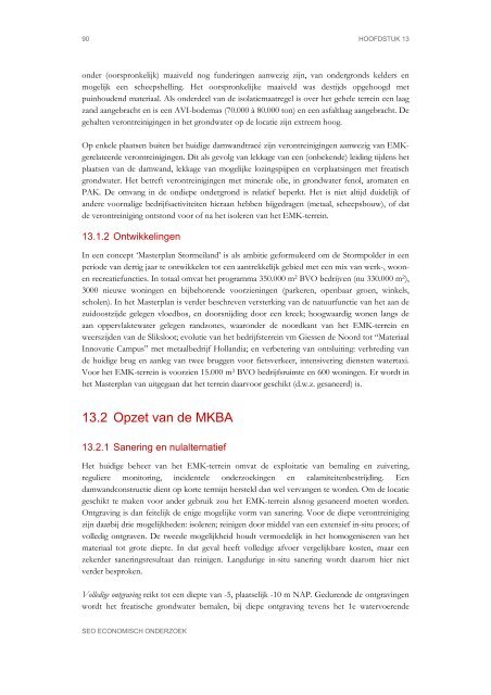 MKBA Bodemsanering - SEO Economisch Onderzoek
