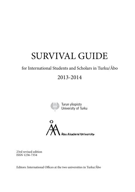 Survival Guide 13-14 Nettiin - Turun yliopisto