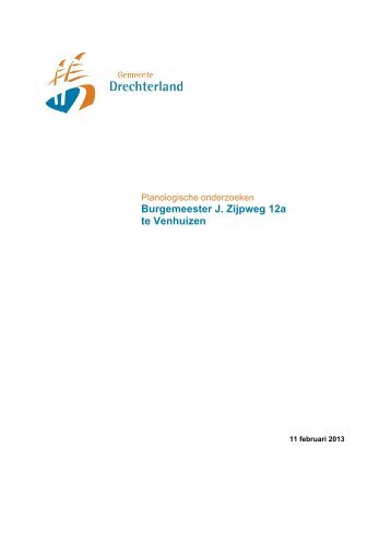 Burgemeester J. Zijpweg 12a te Venhuizen - Gemeente Drechterland