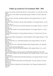 Faldne og savnede fra Give kommune 1848 – 1864 - Velkommen til ...