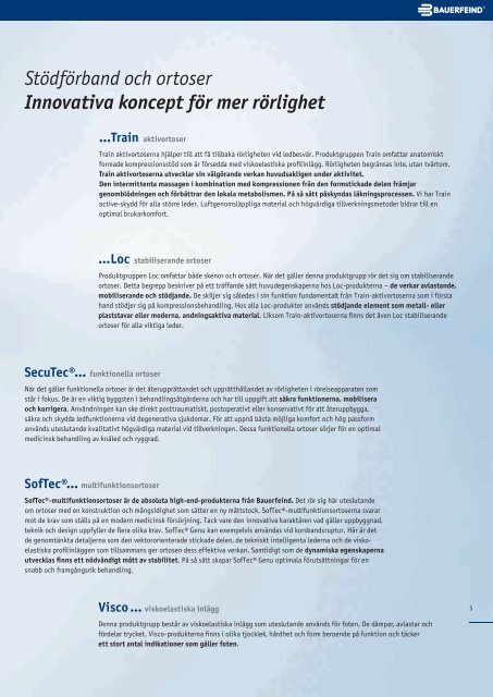 Produktkatalog 2011 Systematisk behandling. - Bauerfeind Danmark