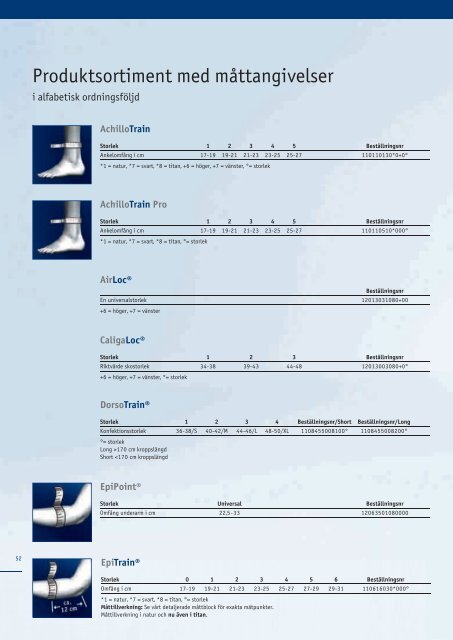 Produktkatalog 2011 Systematisk behandling. - Bauerfeind Danmark