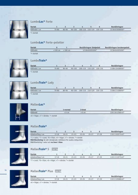 Produktkatalog 2011 Systematisk behandling. - Bauerfeind Danmark