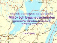 Erfarenheter av och möjligheter med samarbetet inom Miljö- och ...