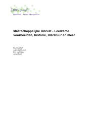 Maatschappelijke Onrust - Leerzame voorbeelden, historie ...