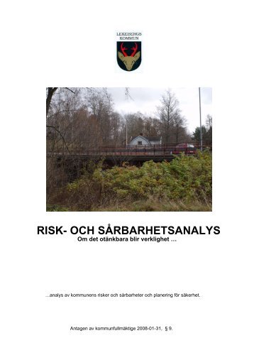 Risk och sårbarhetsanalys, 1,26 MB - Lekeberg kommun
