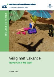 Veilig met vakantie - UZ Gent