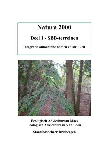 Staatsbosbeheer Natura 2000 - Ecologisch Adviesbureau Maes