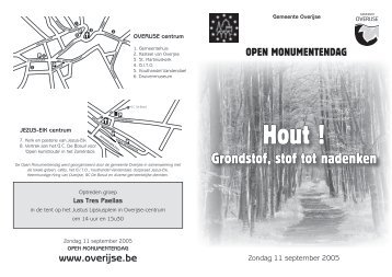 lay-out open monumentendag - Overijse