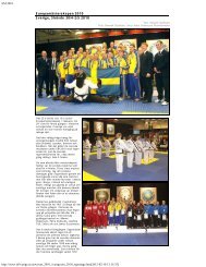 EM 2010 i Arena Skövde, Sverige - Swedish ITF Taekwon-Do ...