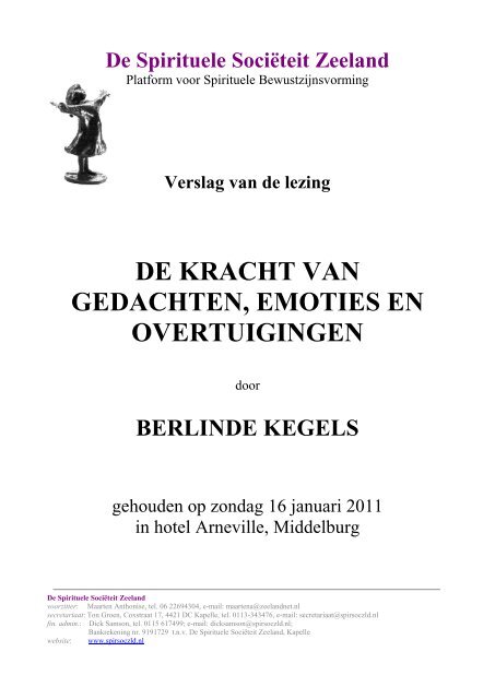 De Kracht Van Gedachten Emoties En Overtuigingen Spirituele