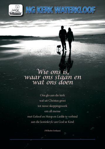 Ons nuwe Bedieningstruktuur - NG Kerk Waterkloof