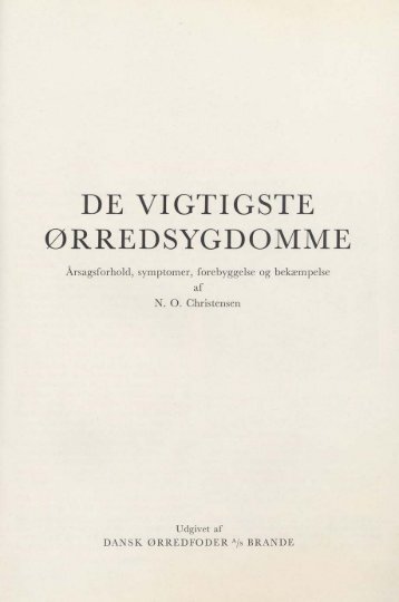 De vigtigste ørredsygdomme - Runkebjerg.dk
