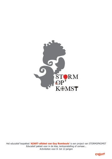 AZART-alfabet van Guy Rombouts - Storm op komst