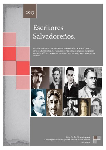 Biografias de escritores salvadoreños