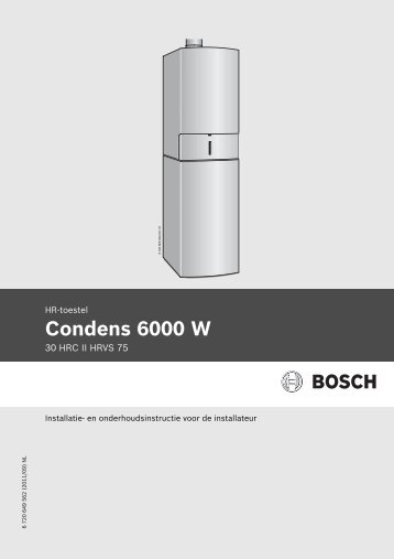 Condens 6000W 30HRC II HRVS 75 - Bosch Supportline