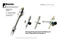 Montageanleitung für Decksdurchführung DS ... - Bartels GmbH