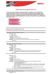 Release Notes SC12 @CHIP-RTOS V1.25 - Beck IPC Gmbh