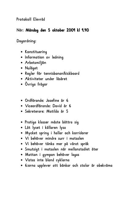 Elevrådprotokoll 091005.pdf - Kalix