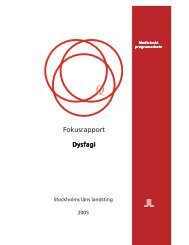 Fokusrapport - Produktionssamordning