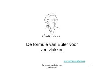 De formule van Euler voor veelvlakken - Wiskunde - Rijksuniversiteit ...