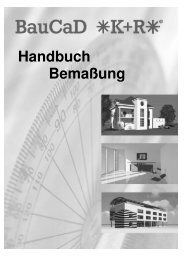Handbuch Bemaßung - BauCaD *K+R