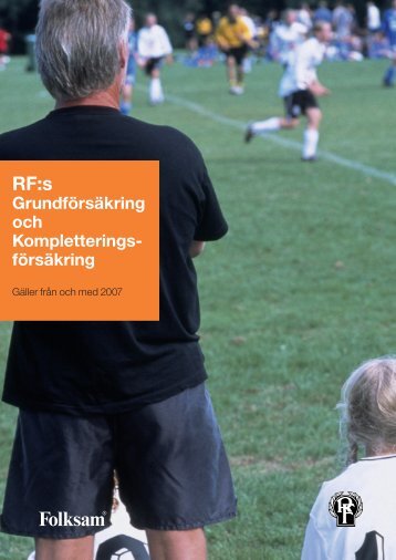 K 62510 - Grundförsäkring för ledare och funktionärer - SCF Motion