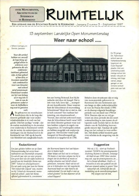 Ruimtelijk sept. 1997 - Stichting Ruimte Roermond