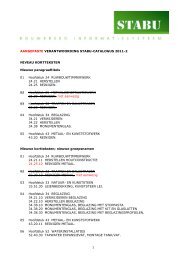 Aangepaste verantwoording STABU-Catalogus 2011-2