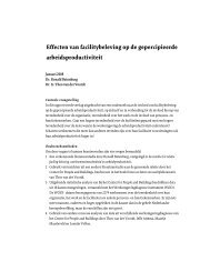 Effecten van facilitybeleving op de gepercipieerde ...