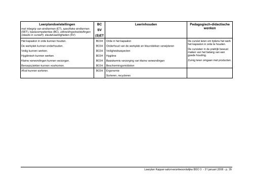 Kapper-salonverantwoordelijke - Stuurgroep Volwassenenonderwijs