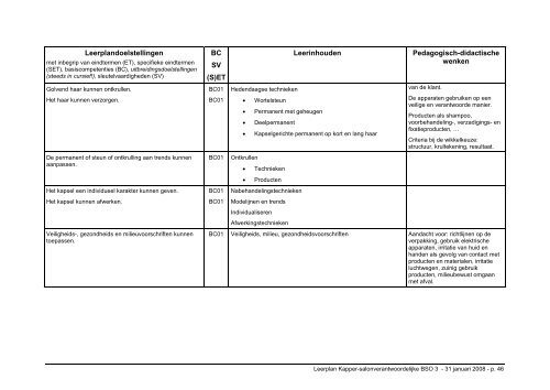 Kapper-salonverantwoordelijke - Stuurgroep Volwassenenonderwijs