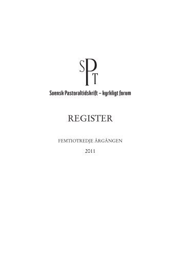 Register 2011 - Yngve Kalins hemsida