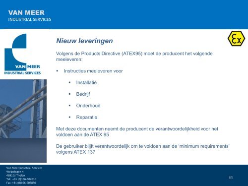 Download de presentatie in PDF formaat - Van Meer Industrial ...