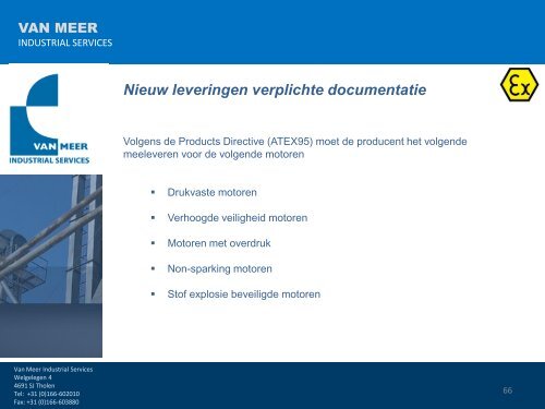 Download de presentatie in PDF formaat - Van Meer Industrial ...