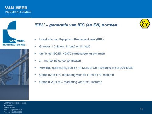 Download de presentatie in PDF formaat - Van Meer Industrial ...