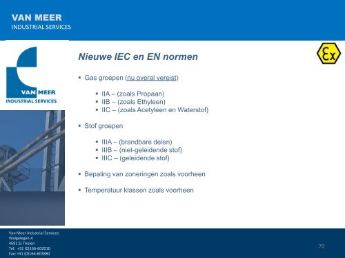 Download de presentatie in PDF formaat - Van Meer Industrial ...