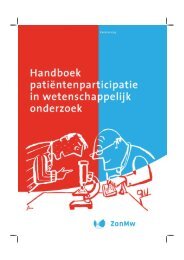 Handboek patiëntenparticipatie in wetenschappelijk onderzoek