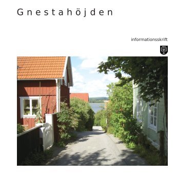 Gnestahöjden informationsskrift - Gnesta kommun