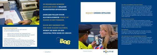 Folder rijden onder invloed - Openbaar Ministerie