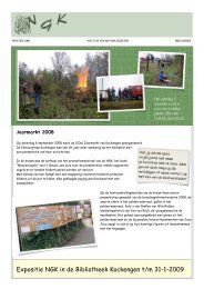 Nieuwsbrief winter 2008 - Natuurgroep Kockengen