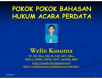 Hukum Acara Perdata 1