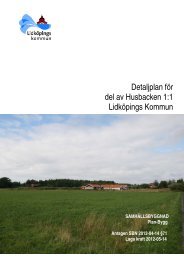 Husbacken detaljplan - Lidköping