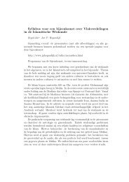 Syllabus voor een bijeenkomst over ... - Jan P. Hogendijk.