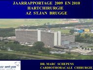 JAARRAPPORTAGE 2009 EN 2010 ... - AZ Turnhout