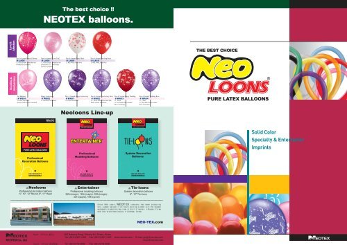 NEOTEX balloons. - Donballon